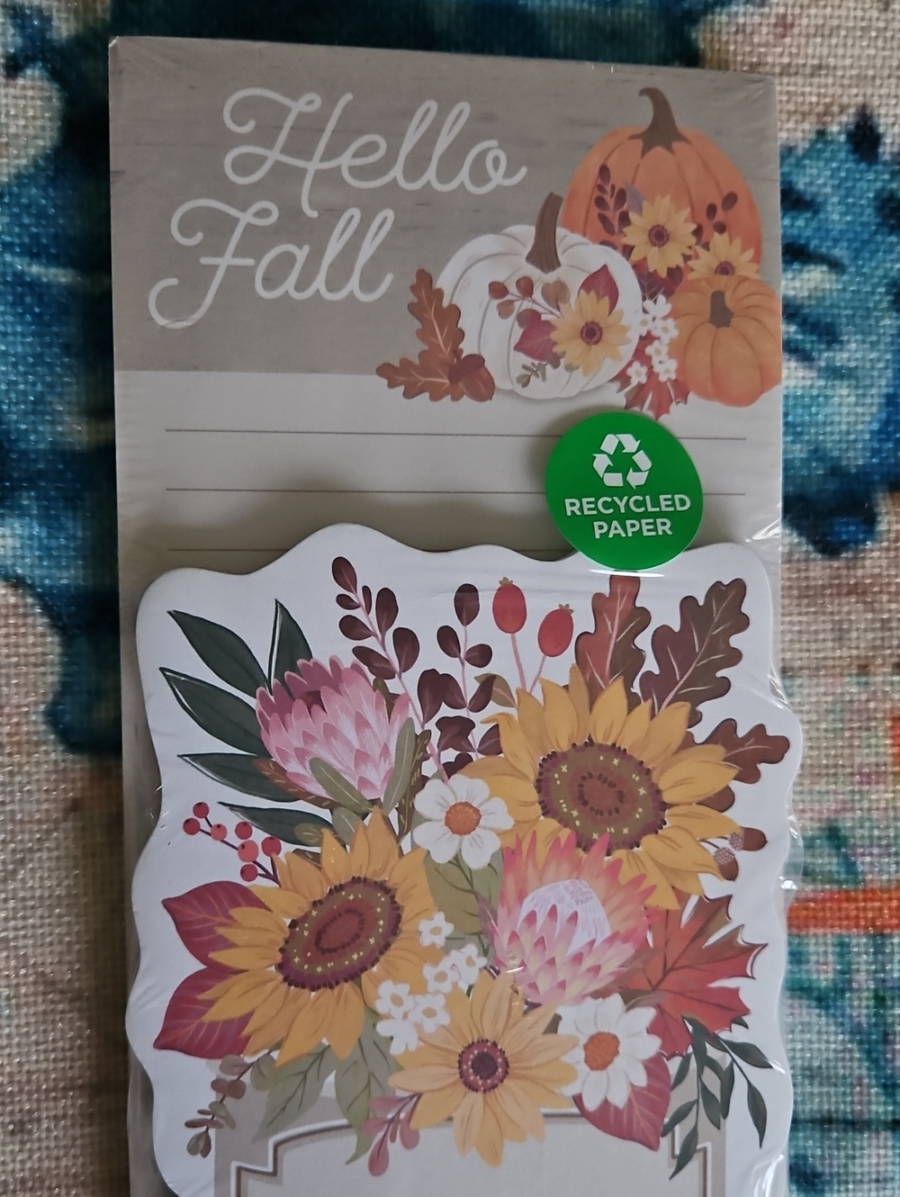 "Hello Fall" Floral Notepads - Picture 3 of 10